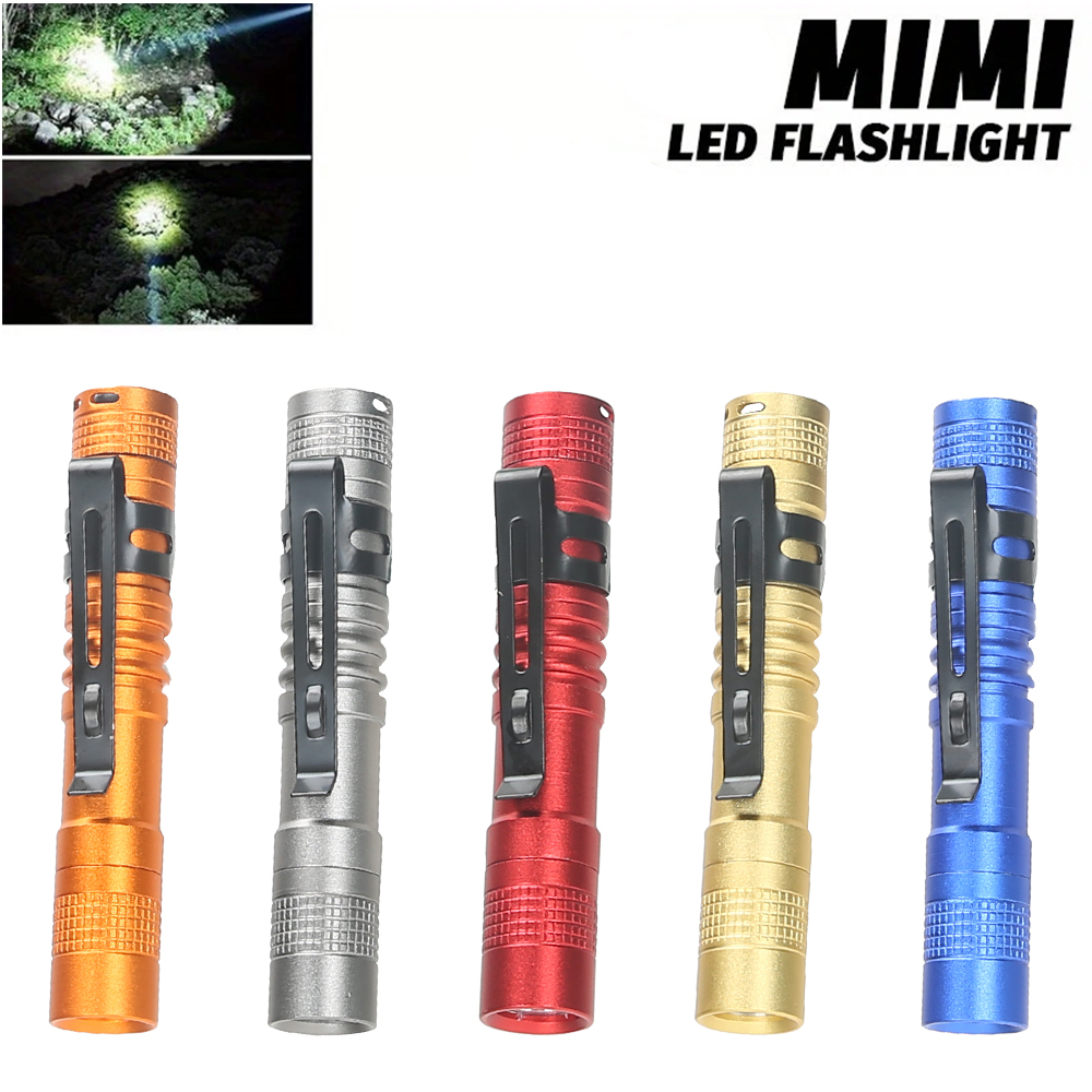 Outdoor Lighting Setup - Tragbare Mini-LED-Stiftleuchte mit Clip, ultrahell, hohe