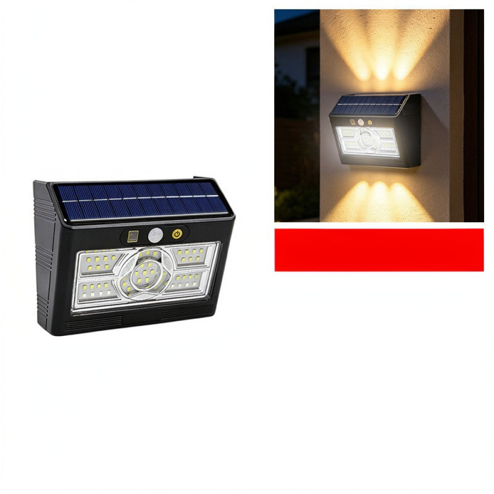 Outdoor Yard Lighting Fixtures - Solar-Gartenleuchte für den Außenbereich, Bewegungssensor-Wandleuchte, wasserdicht,