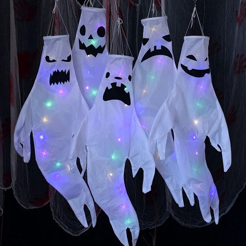 Outdoor Lighting Poles - Hängender Geist Halloween LED Leuchtender Geist