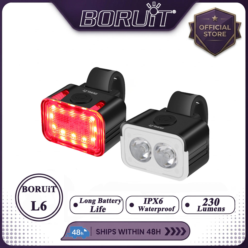 Outdoor Lighting Types - BORUiT BK12 700LM LED Powerbank Fahrradlicht