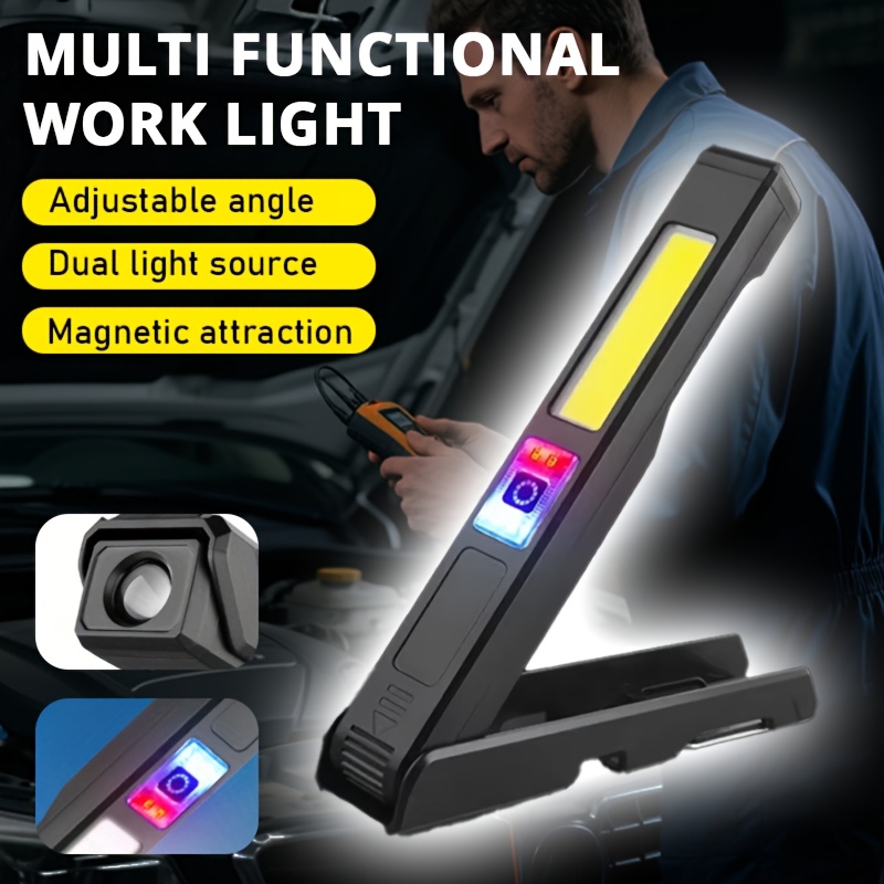 Outdoor Lighting Hooks - Wiederaufladbare LED-Taschenlampe, Arbeitsleuchte mit Magnet und