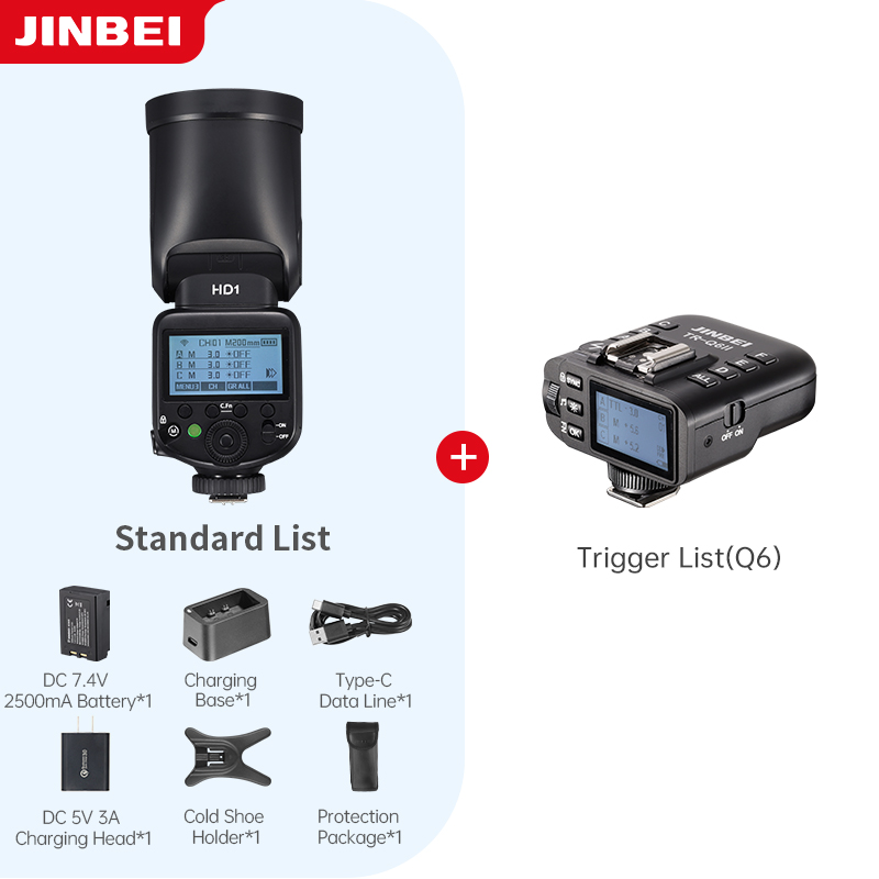 Outdoor Lighting Kit Photography - JINBEI HD-1 Kamera-Blitzlicht für Fotografie im