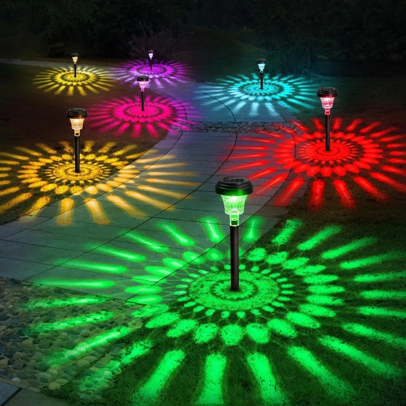Dusk To Dawn Bulb - Farbwechselnde Solar-Wegeleuchte IP67 Wasserdicht LED Außenbeleuchtung