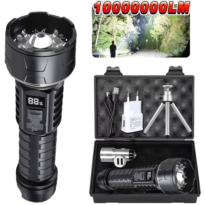Outdoor Lighting Setup - COB LED Taschenlampe Wiederaufladbare Laterne 7-core