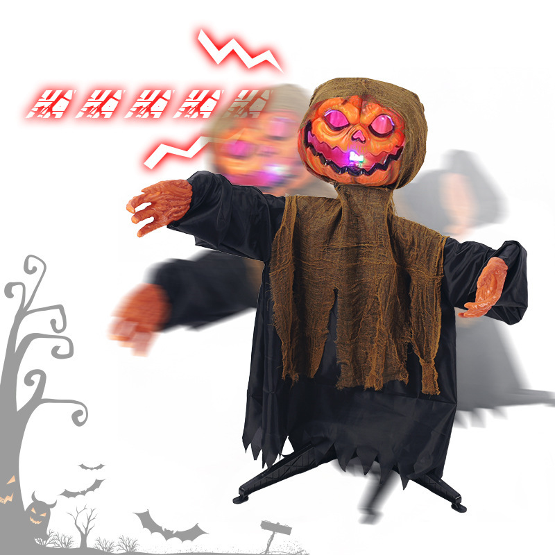 Outdoor Lighting Front Yard - Halloween-Dekorationen für den Außenbereich: Schaukelnde Kürbis-