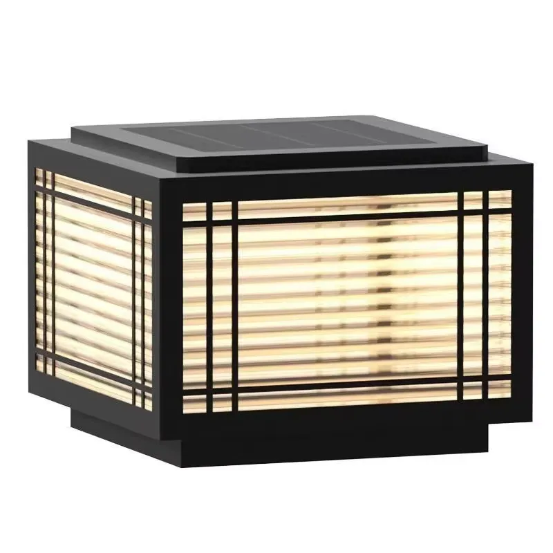 Wall Lighting Outdoor - Hellweiße Solar-Torleuchte für den Außenbereich, Pfostenleuchte