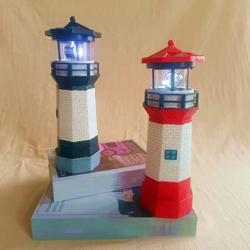 Outdoor Lighting Beacon - Leuchtturm-förmige Solar-LED-Leuchte für Garten, Zaun, Hof,