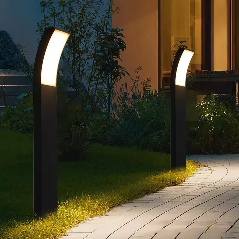 Outdoor Yard Lighting Fixtures - Moderne LED-Pfostenleuchte für den Außenbereich, Gartendekoration,