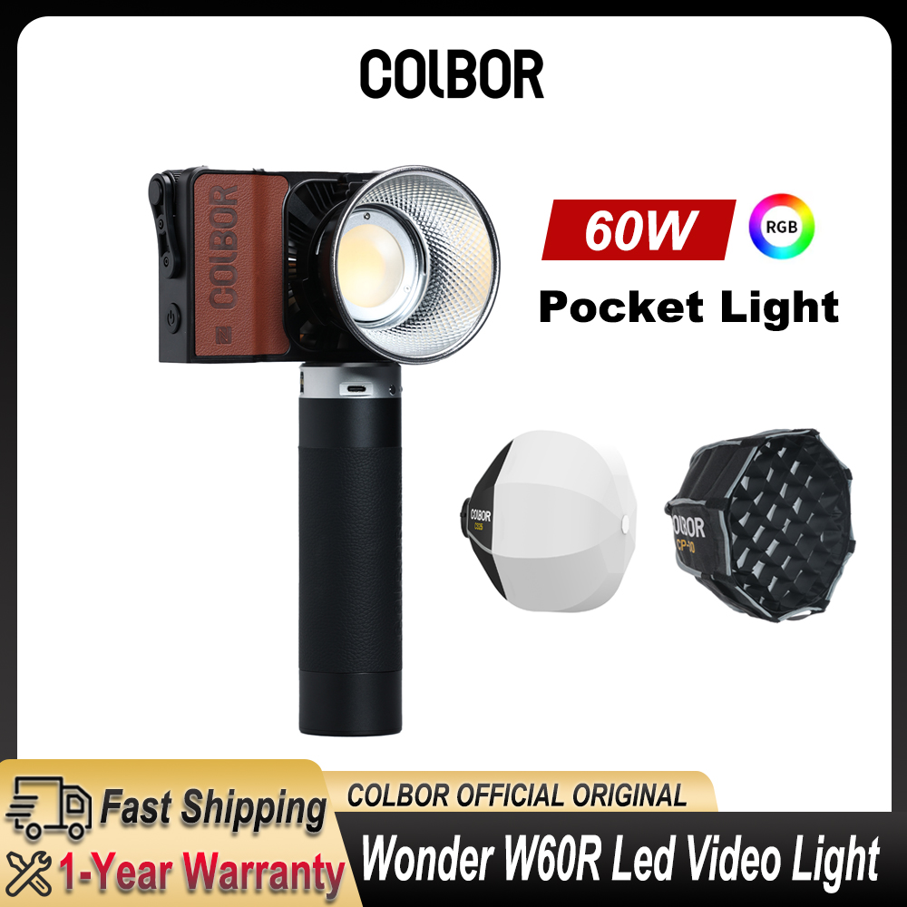 Outdoor Lighting For Photography - Colbor Wonder W60 RGB LED Videoleuchte
