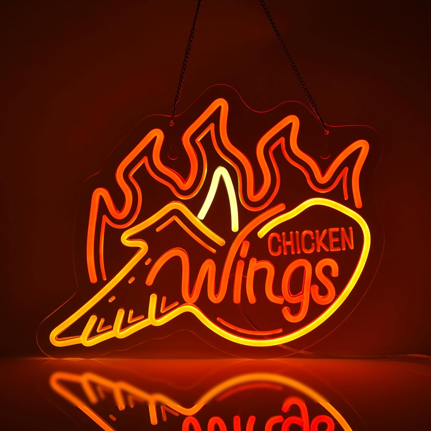 Feurig Orange LED-Neonschild f – Outdoor Lighting Restaurant Bewertung und Preis