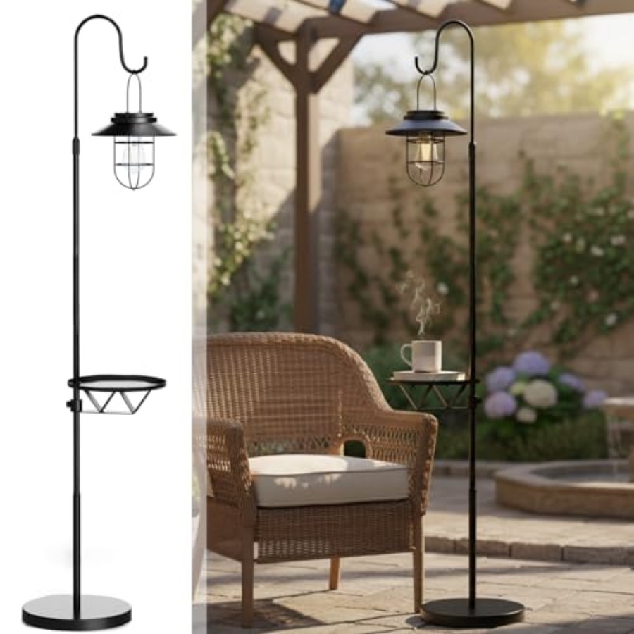 Solar-Stehlampe mit Tisch, 60  – Outdoor Lighting Hooks Bewertung und Preis