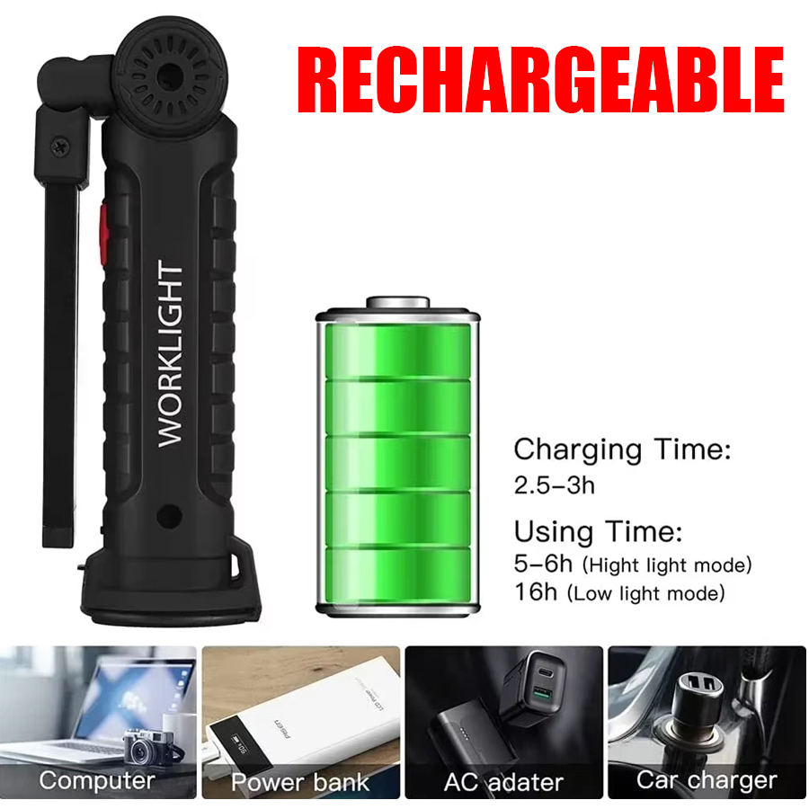 Tragbare LED-Taschenlampe mit  – Outdoor Lighting Setup Bewertung und Preis