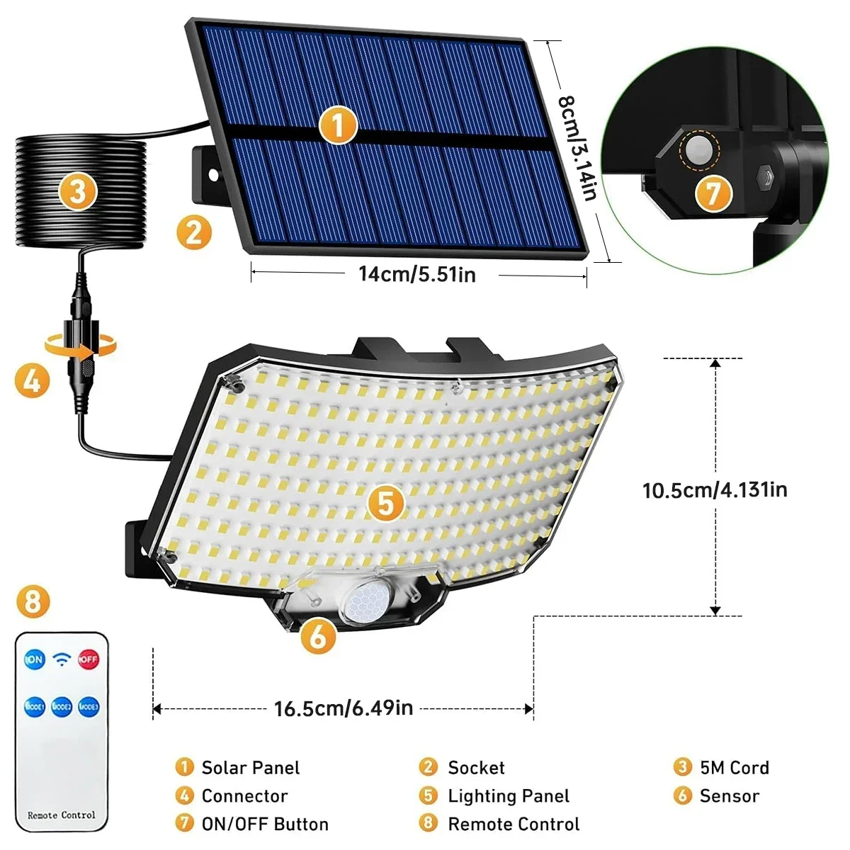 234 LED Solar-Außenleuchten mi – Motion Sensor Outdoor Bewertung und Preis
