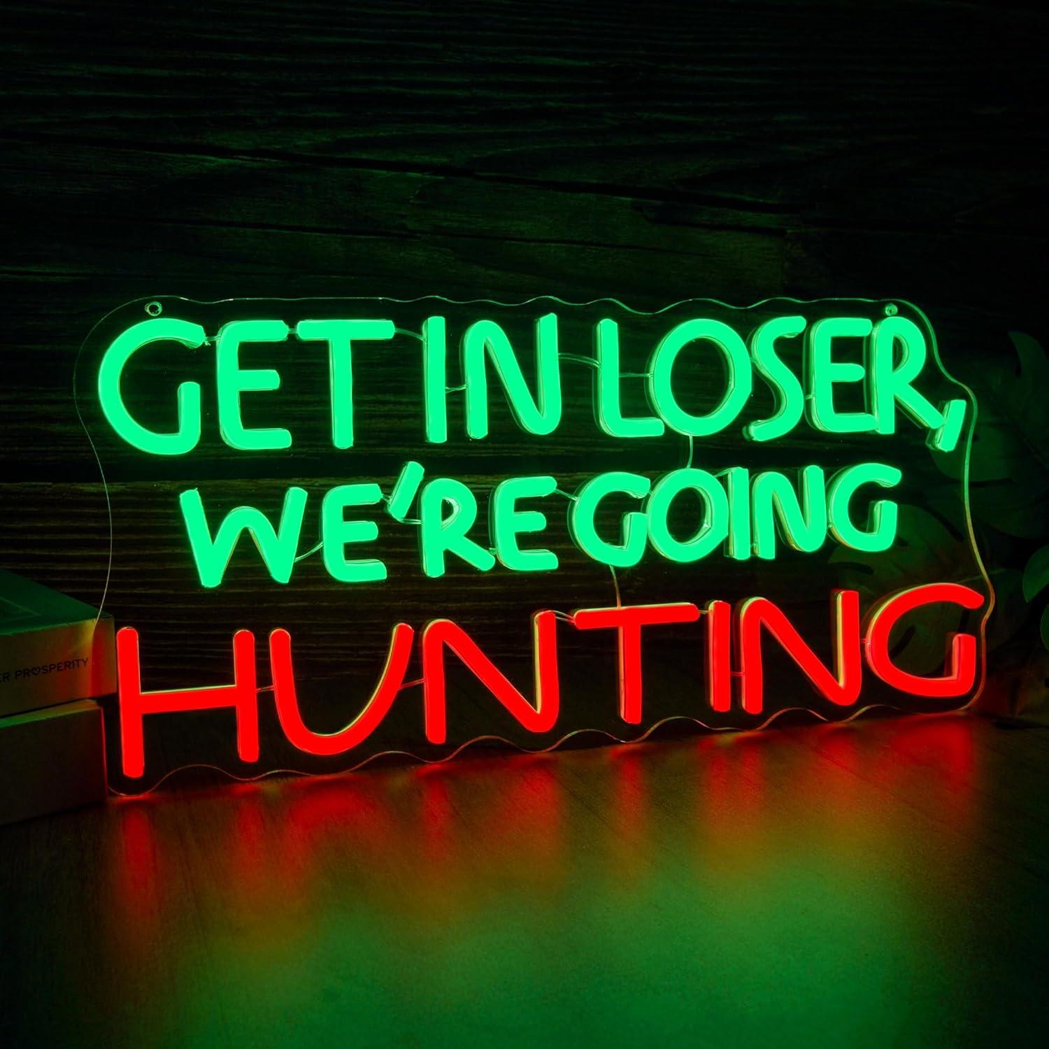 Lustiges Jagd-Neonschild LED-L – Wall Lighting Outdoor Bewertung und Preis