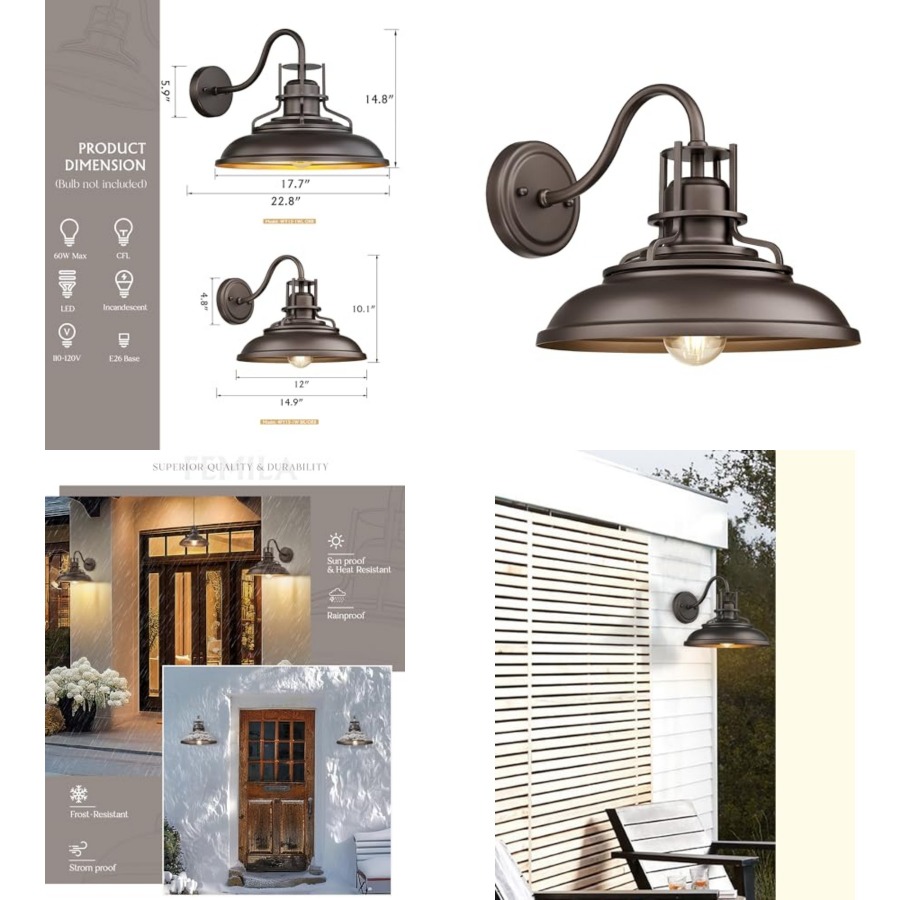 Außenleuchte im Scheunenstil,  – Wall Lighting Outdoor Bewertung und Preis