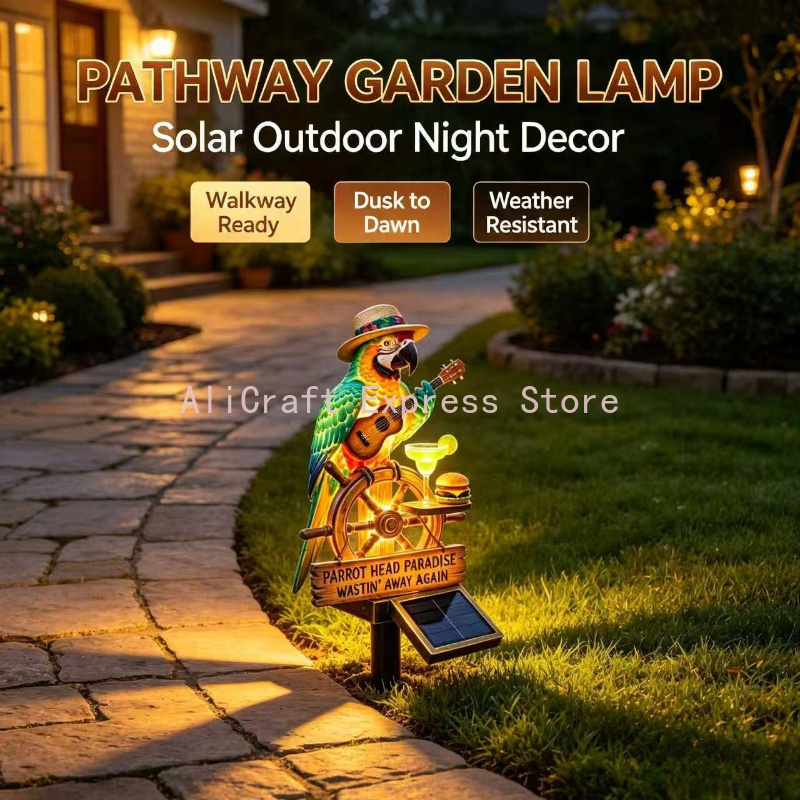 Papageien-Solarleuchte für den – Wired Pathway Light Bewertung und Preis