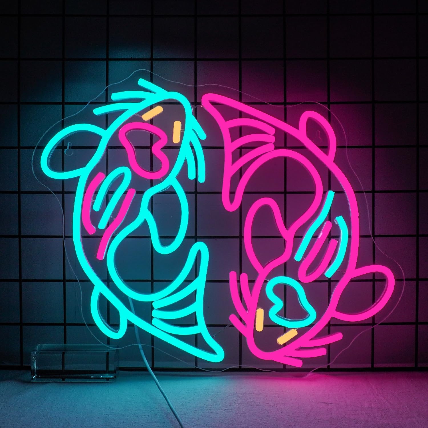 USB-Neonschild Koi-Fisch Doppe – Outdoor Lighting Restaurant Bewertung und Preis
