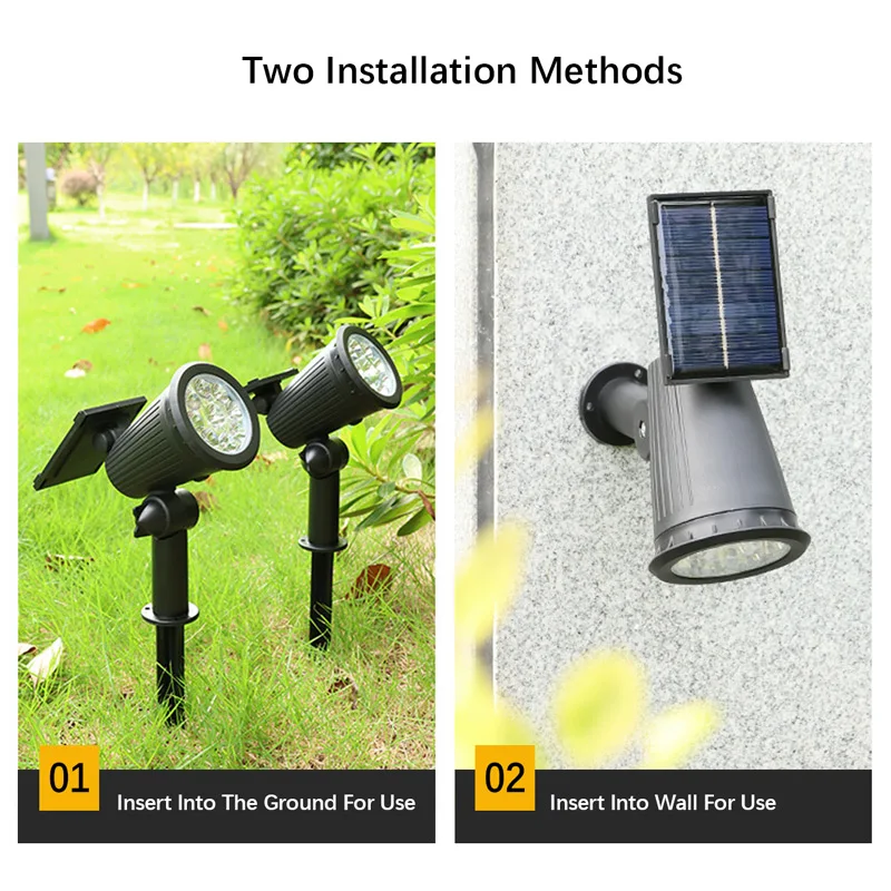1/2 Stück Solar-Landschaftsleu – Outdoor Lighting Lux Bewertung und Preis