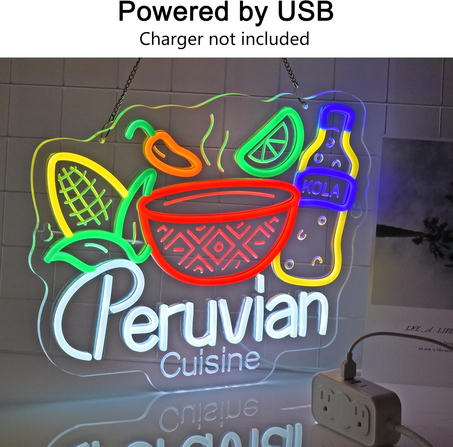 Peruanische Küche LED-Neonschi – Outdoor Lighting Restaurant Bewertung und Preis