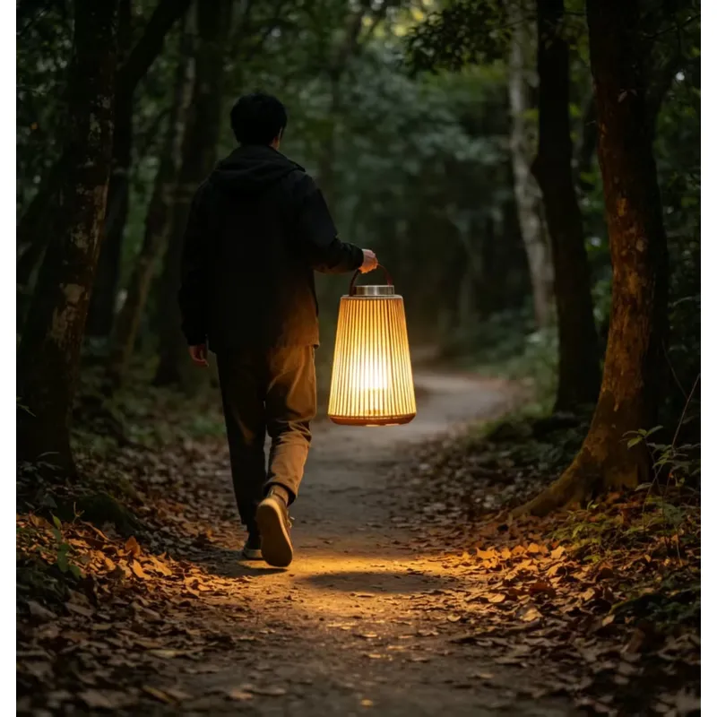 Tragbare Solar-Rattanleuchte i – Outdoor Yard Lighting Fixtures Bewertung und Preis